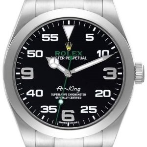 Rolex Herrklocka 116900-0001 Air-King Svart/Stål Ø40 mm