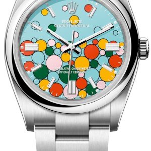 Rolex Herrklocka 126000-0009 Oyster Perpetual 36 Turkos/Stål Ø36 mm