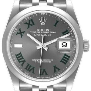 Rolex Herrklocka 126200-0017 Datejust 36 Grå/Stål Ø36 mm