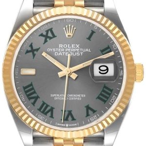 Rolex Herrklocka 126233-0035 Datejust 36 Grå/Stål Ø36 mm