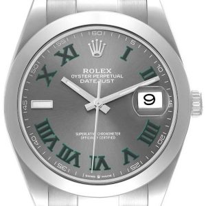 Rolex Herrklocka 126300-0013 Datejust 41 Wimbledon Grå/Stål ⌀41 mm