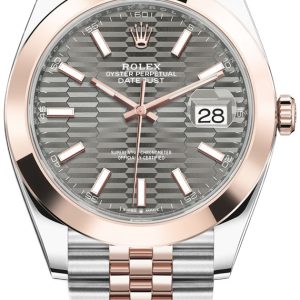 Rolex Herrklocka 126301-0020 Datejust 41 Grå/18 karat roséguld Ø41