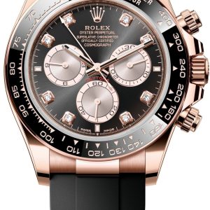 Rolex Herrklocka 126515LN-0004 Cosmograph Daytona Svart/Gummi ⌀40 mm