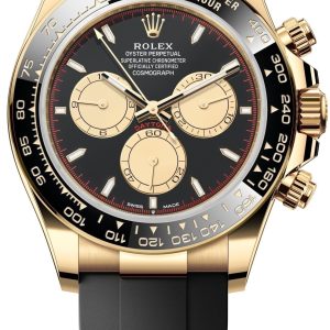 Rolex Herrklocka 126518LN-0004 Cosmograph Daytona Svart/Gummi ⌀40 mm