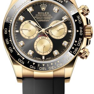 Rolex Herrklocka 126518LN-0006 Cosmograph Daytona Svart/Gummi ⌀40 mm