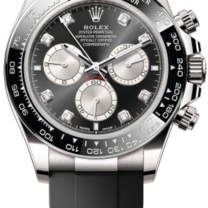 Rolex Herrklocka 126519LN-0004 Cosmograph Daytona Svart/Gummi Ø40 mm