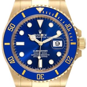 Rolex Herrklocka 126618LB-0002 Submariner Blå/18 karat gult guld