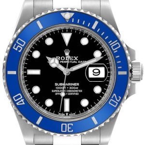 Rolex Herrklocka 126619LB-0003 Submariner Smurf Blå/18 karat vitt