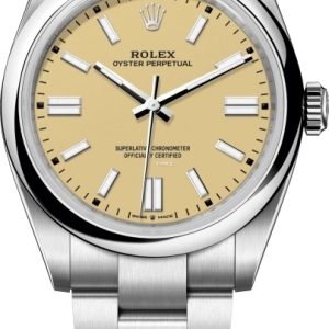 Rolex Herrklocka 134300-0007 Oyster Perpetual 41 Beige/Stål Ø41 mm