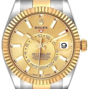 Rolex Herrklocka 326933-0001 Sky-Dweller Guld/18 karat gult guld ⌀42