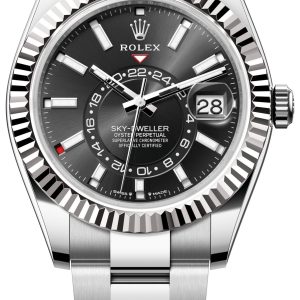 Rolex Herrklocka 336934-0007 Sky-Dweller Svart/Stål ⌀42 mm