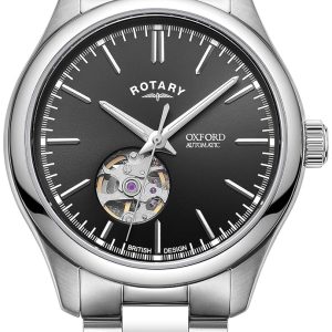 Rotary Herrklocka GB05095/04 Oxford Svart/Stål Ø40 mm