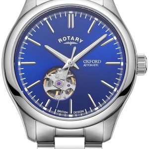 Rotary Herrklocka GB05095/05 Oxford Blå/Stål Ø40 mm