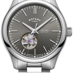 Rotary Herrklocka GB05095/74 Oxford Grå/Stål Ø40 mm