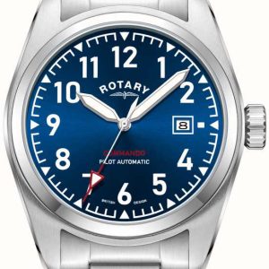 Rotary Herrklocka GB05470/52 Commando Blå/Stål Ø42 mm