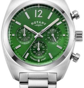 Rotary Herrklocka GB05485/24 Avenger Grön/Stål Ø40 mm