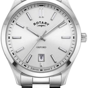 Rotary Herrklocka GB05520/06 Contemporary Silverfärgad/Stål Ø40 mm