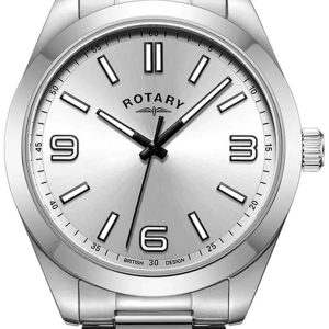 Rotary Herrklocka GB05770/62 Heritage Silverfärgad/Stål Ø40 mm