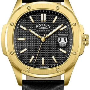 Rotary Herrklocka GS05578/04 Classic Svart/Läder Ø40 mm