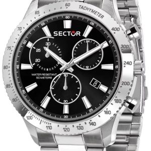 Sector 270 Herrklocka R3273778005 Svart/Stål ⌀45 mm