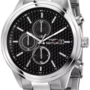 Sector 670 Herrklocka R3273740002 Svart/Stål ⌀45 mm