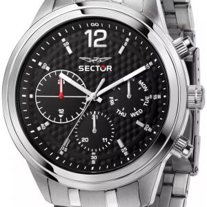 Sector Herrklocka R3253540007 Svart/Stål ⌀45 mm