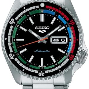 Seiko 5 Herrklocka SRPK13K1 Svart/Stål Ø42.5 mm