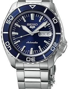 Seiko 5 Herrklocka SRPK97K1 Blå/Stål Ø46 mm