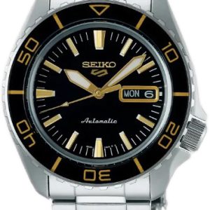 Seiko 5 Herrklocka SRPK99K1 Svart/Stål Ø42.5 mm