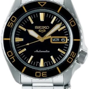 Seiko 5 Herrklocka SRPK99K1 Svart/Stål Ø42.5 mm