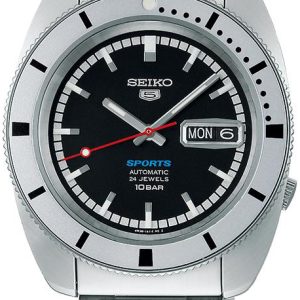 Seiko 5 Herrklocka SRPL05K1 Svart/Stål Ø38.5 mm