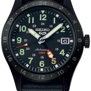 Seiko 5 Herrklocka SSK025K1 Svart/Läder Ø39.4 mm