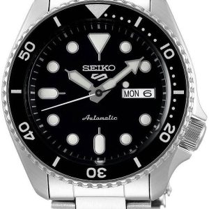 Seiko 5 Sports Herrklocka SRPD55K1 Svart/Stål ⌀43 mm