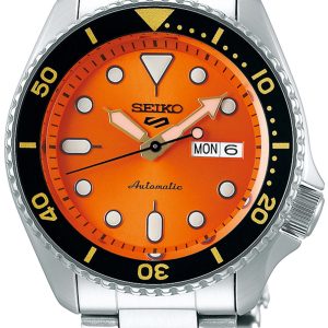 Seiko 5 Sports Herrklocka SRPD59K1 Orange/Stål Ø43 mm