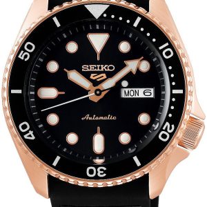 Seiko 5 Sports Herrklocka SRPD76K1 Svart/Läder Ø43 mm