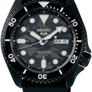 Seiko 5 Sports Herrklocka SRPJ39K1 Yuto Horigome Grå/Gummi ⌀43 mm