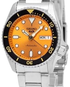 Seiko 5 Sports Herrklocka SRPK35K1 Orange/Stål Ø38 mm