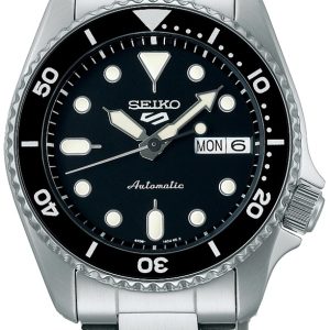 Seiko 5 Sports SRPK29K1 Svart/Stål Ø38 mm