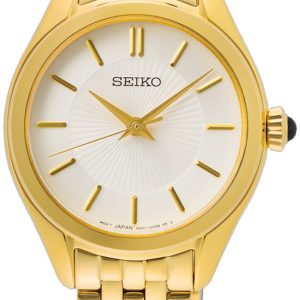 Seiko Damklocka SUR538P1 Classic Silverfärgad/Gulguldtonat stål