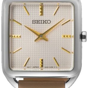 Seiko Damklocka SWR089P1 Classic Beige/Läder