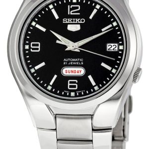 Seiko Herrklocka SNK623 Dress Svart/Stål ⌀38 mm