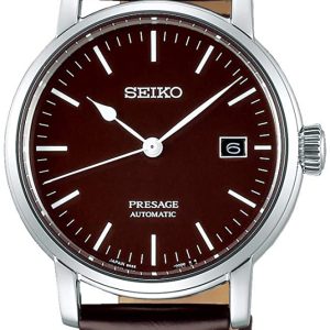 Seiko Herrklocka SPB115J1 Presage Brun/Läder ⌀39.9 mm