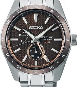 Seiko Herrklocka SPB225J1 Presage Sharp Edged Brun/Stål ⌀42 mm