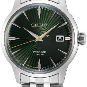 Seiko Herrklocka SRPE15J1 Presage Grön/Stål ⌀40.5 mm
