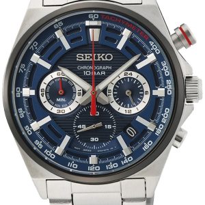 Seiko Herrklocka SSB407P1 Classic Blå/Stål Ø41 mm