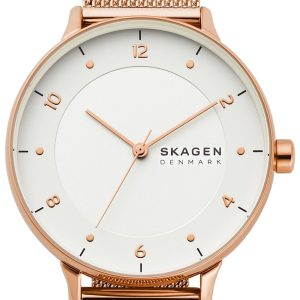 Skagen Damklocka SKW2918 Riis Vit/Roséguldstonat stål ⌀36 mm