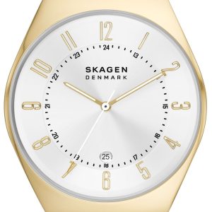 Skagen Herrklocka SKW6816 Grenen Silverfärgad/Guldtonat stål ⌀37 mm
