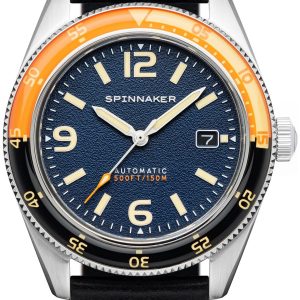 Spinnaker Herrklocka SP-5055-0D Fleuss Blå/Läder ⌀43 mm