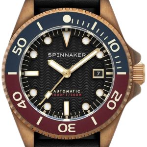 Spinnaker Herrklocka SP-5060-08 Tesei Svart/Läder ⌀43 mm