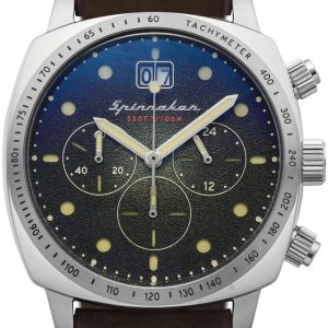 Spinnaker Herrklocka SP-5068-02 Hull Grön/Läder ⌀42 mm